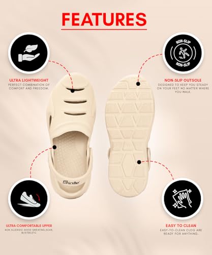 Image of Birde Mens Stylish Fashionable, Lightweight Everyday Comfort Clogs for Men