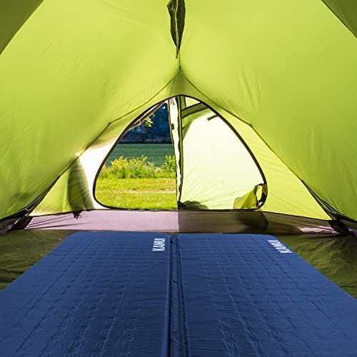 Kamui Self Inflating Sleeping Pad - 2 Inch Thick Camping Pad Connectable With Multiple Mats For Tent And Family Camping (Blue) #TOP4