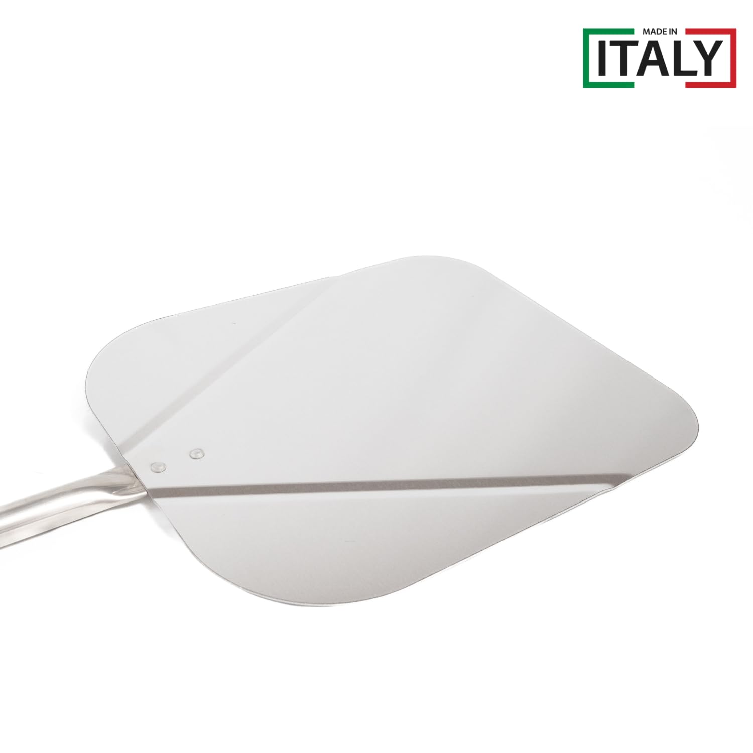 MOHOME Kit Pale per Pizza Forno a Legna Elettrico Set 4 Pale Alluminio Made in Italy Rotonda Rettangolare Spazzola Spargibrace Manico in Legno Faggio Accessori Forno Casa Ristorante