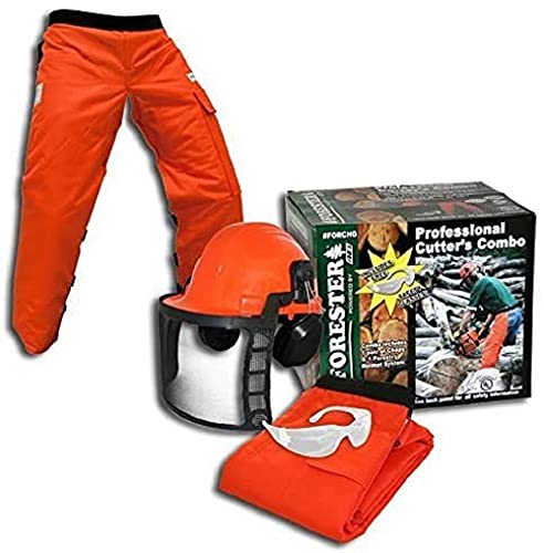 Kit profesional para cortar Forester con casco y pantalones