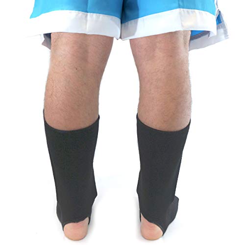 Caneleira/Protetor de canela em elastano para artes marciais Jugui (P, Preto)