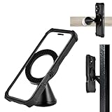 MARFUCHOE Dual Magnet Dash Mount for Magsafe Cell Phone for iPhone 17-12 pro max for Samsung Galaxy Android for Gym Fitness for turck RV Van,Phone Holder Stand for kitch bathsoom Desk