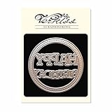 Matrices de découpe en métal pour Sixix Big Shot Machine à gaufrer papier Scrapbooking cartes DIY (Joyeux anniversaire)