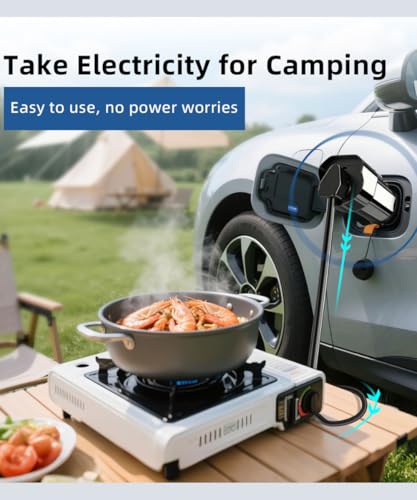 Image of Ev Charger V2L Adopter for TATA NEXON EV,TATA CURVV and TATA Harrier top Models ONLY ! Type 2 to 8Amps & 16Amp Indian Socket