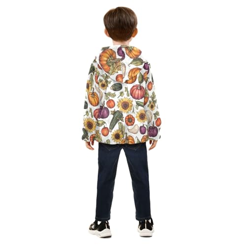 CHIFIGNO Cute Boys Zip up Hoodie Printed Boys Jackets Fall Toddler Boy Clothes with Pockets for Toddler and Kids 6
