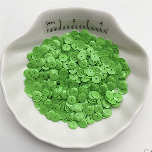 Lentejuelas de PVC con copa de Color sólido de 10g y 6mm, lentejuelas brillantes para ropa, sombrero, zapatos, accesorios hechos a mano para niños DIY