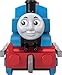 Thomas & Friends by Fisher-Price Collectible Toy Train, Small Die-Cast Mattel 80th Engine with Premium Deco & 2 Stock Cars with Red Crystal Cargo