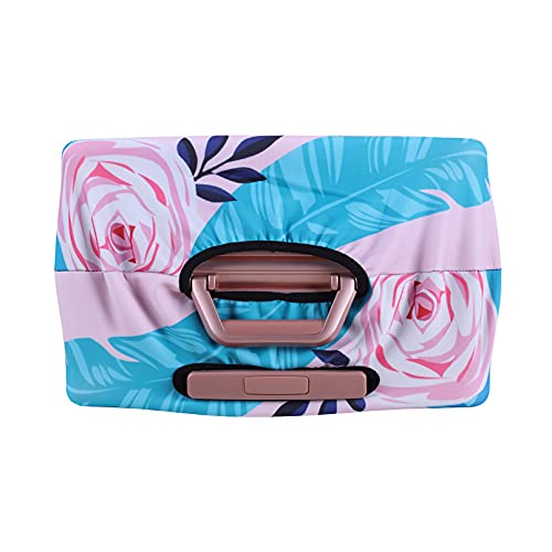 Image of LEAFOREST Spandex Elastic Water Resistant Protective Travel Suitcase Cover Fits 19-32 Inch, Flamingo, M, Modern