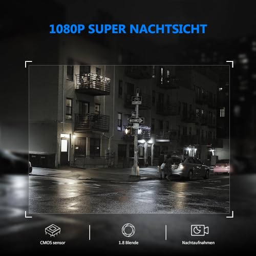 AUTO-VOX rückfahrkamera CAM7, 180° HD Superweitwinkel und Fisheye Correction 1080P wasserdichte...