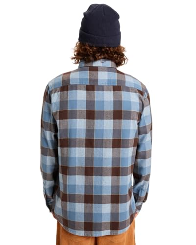 Quiksilver Motherfly Plaid - Camicia A Maniche Lunghe Da Uomo - Blue - 2