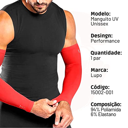 Manguito Lupo Sport Proteção Solar Uv 50 Unissex | Pomodoro | P | 15002-0011300730