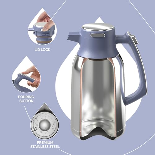 Jarra de café aislada al vacío de 2 litros y termo de agua IDEUS 4