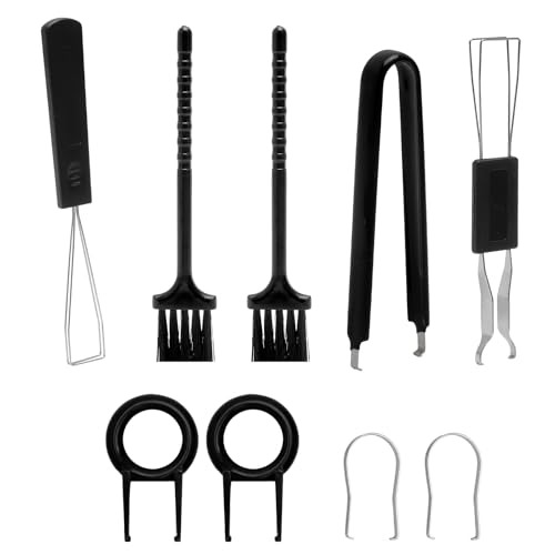 TMZELOA Tastenkappen Entferner 9 Stück Set – Keycap Puller, Switch Puller, Tastatur Tasten Entferner mit Bürsten, Pinzette – Reinigungsset für Mechanische Tastatur, Gaming Keyboard und Laptop Zubehör
