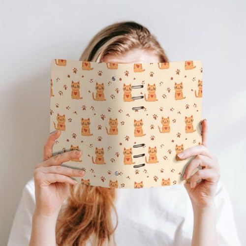 Carnet de notes A5 mignon motif patte de chat : une idée cadeau originale pour l'école - 6