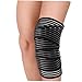 FOYTOKI 2pcs Self-Adhesive Knee Brace Wrap Elastic Sports Protector for Running Yoga Gym Comfortable Support for Weak Injured Knees Fit Black