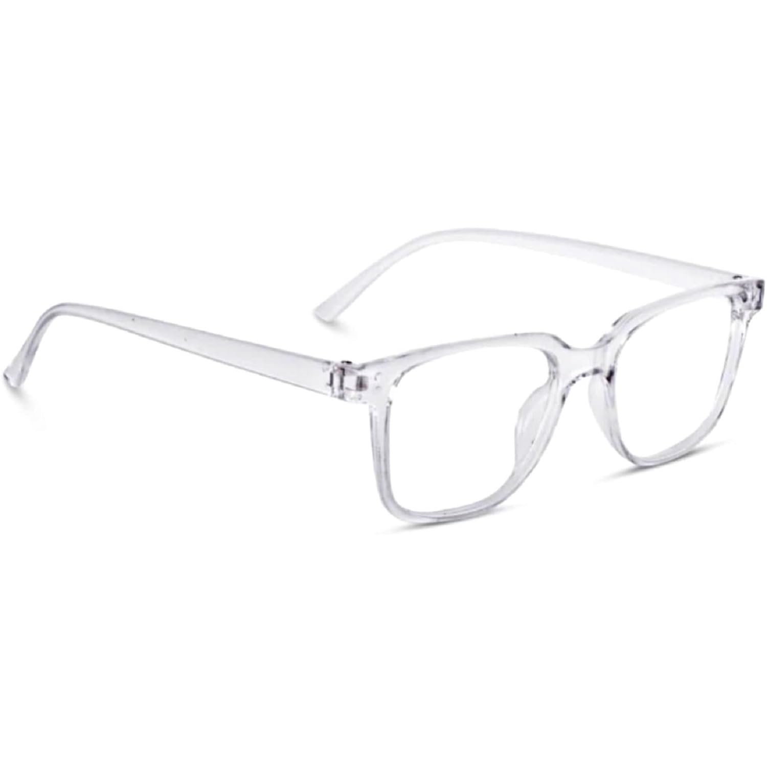 Transparent Clear Zero Power Square Lightweight Optical Frame Specs Eyeglasses Sunglasses