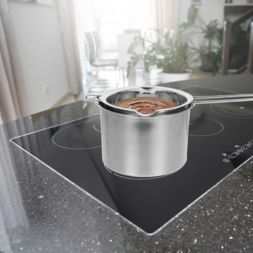 Fondoir à cire inox 600 ml en acier robuste de qualité supérieure