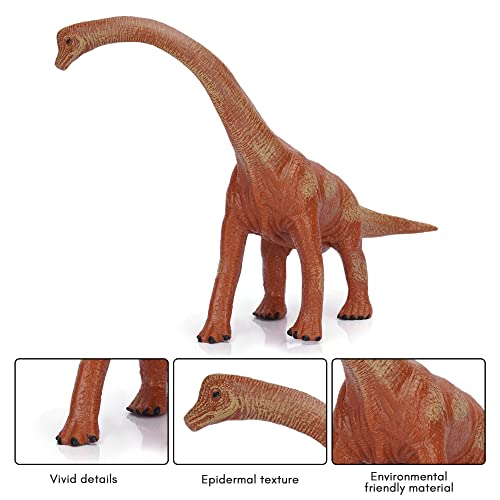 Image of Realistic T Rex Dinosaur Animal Figure for Kids Real Textured Dinosaurs Toy (Brachiosaurus (14F))