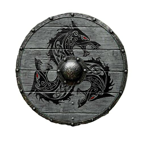 Medieval Shield For Cosplay, Role-Play & Theater Play Bettel Ready Viking Shield Antique Home & Office Wall Décor Collectible Gift Item By Worldhandicrafts #TOP12