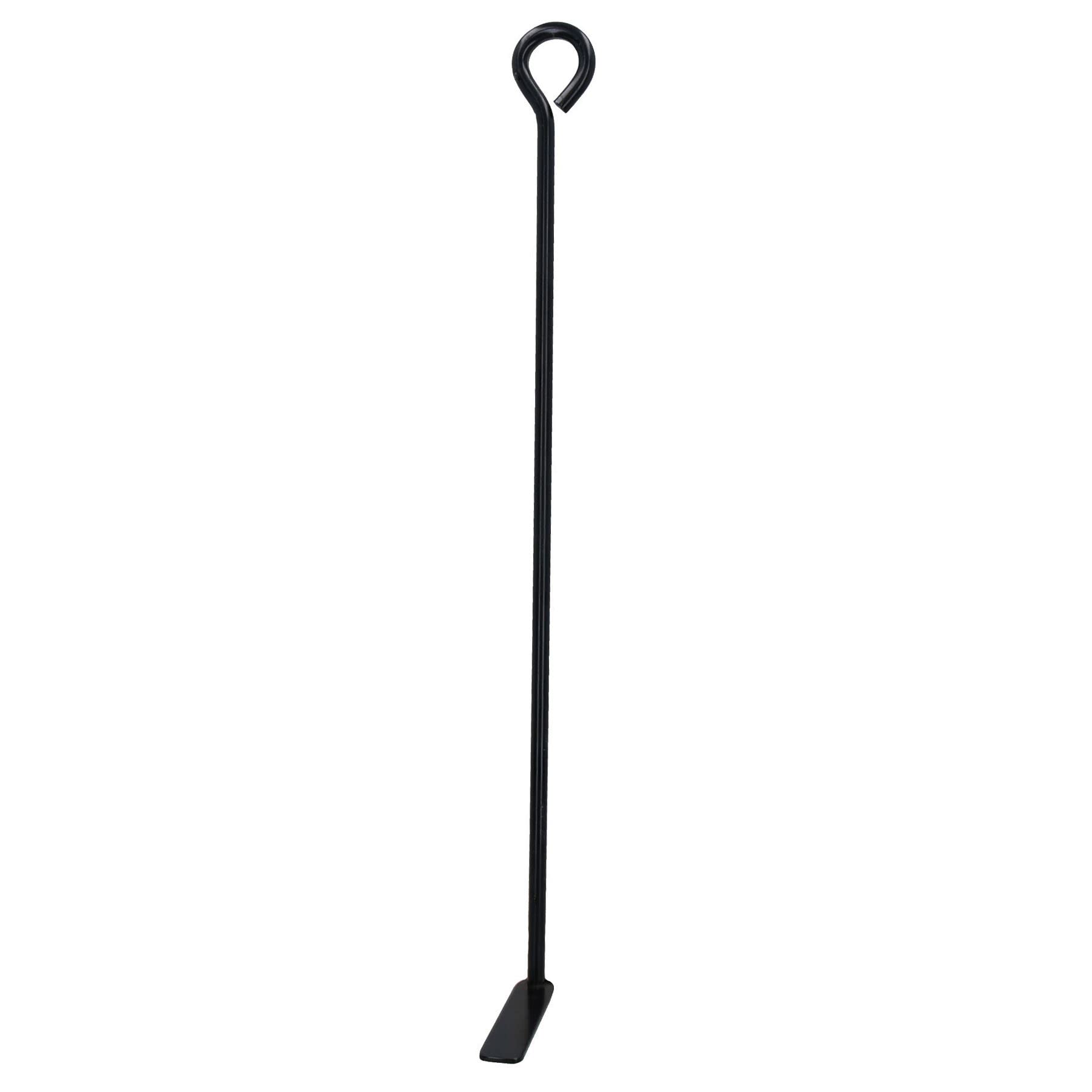AB Tools Grattoir à cendres en L - Acier - Noir
