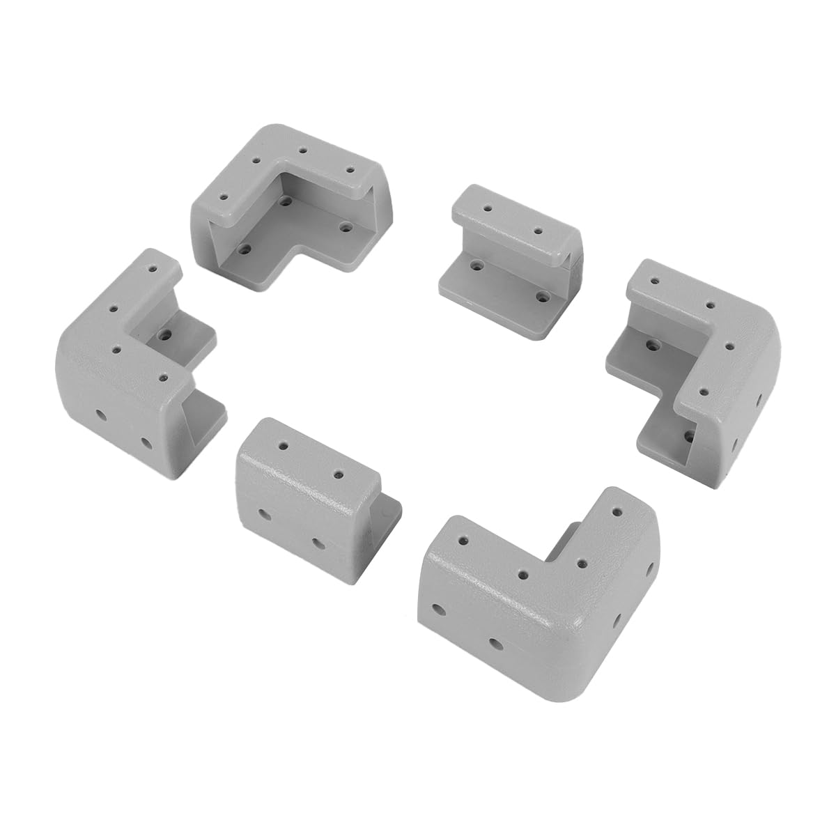 Alide 1 set di montaggio solare: set di montaggio, staffe angolari e laterali in plastica ABS, per pannelli con telaio da 17-40 mm