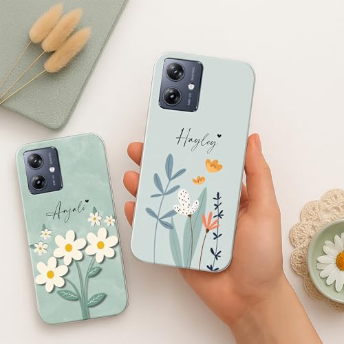 Image of COLORflow Back Cover Compatible with Motorola Moto G54 5G / G64 5G | Floral Family Customized Back Cover Compatible with Motorola Moto G54 5G / G64 5G