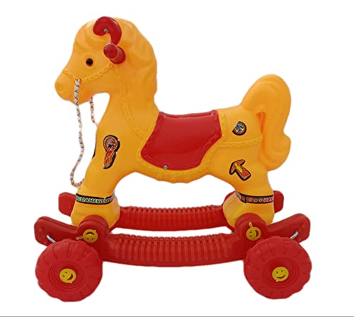 Image of Haristar Riding Horse for Kids /Baby Horse Rider for Kids 1-5 Years- khilona Baby boy Toys 5 Years (chetak red)