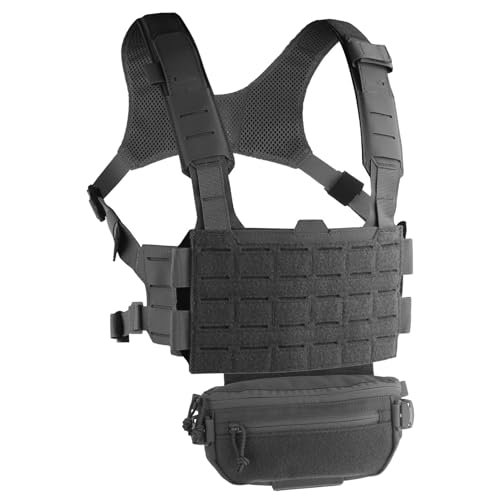 Chest rig modulaire et sacoche banane avec sangles d'alignement numérotées