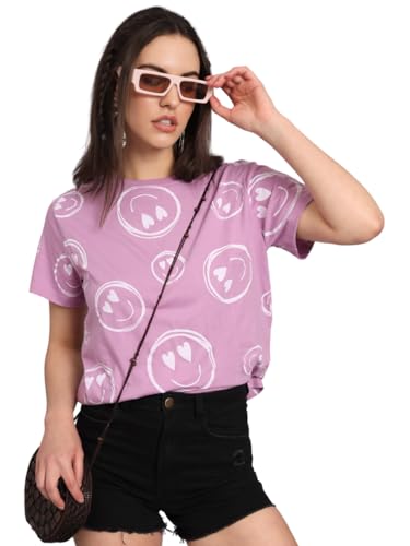Image of THE DRY STATE Women Cotton Half Sleeve Round Neck Tshirt