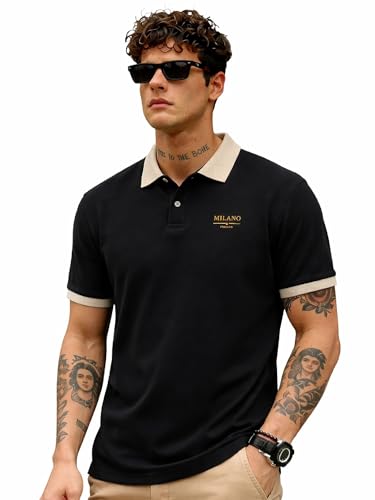 QNIM Men’s Two‑Tone Polo T‑Shirt – 87% Off, Premium Fit, Breathable Knit (Q‑131‑134)