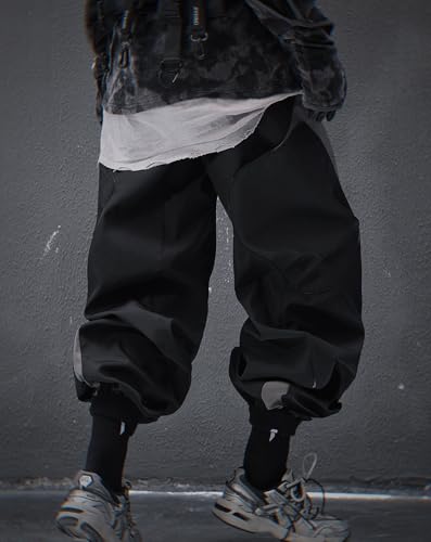 MFCT Men's Streewear Fashion Colorblock Cargo Pants4