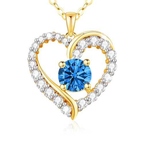 Lavumo Collar Mujer Auténtica Plata De Ley 925 Colgante Corazón Oro 14k Piedra De Nacimiento Joyas Para Mujer Esposa Mama Novia Ideas Regalo Día De La Madre Cumpleaños San Valentin Aniversario Lavumo Collar Mujer Auténtica Plata De Ley 925 Colgante Corazón Oro 14k Piedra De Nacimiento Joyas Para Mujer Esposa Mama Novia Ideas Regalo Día De La Madre Cumpleaños San Valentin Aniversario