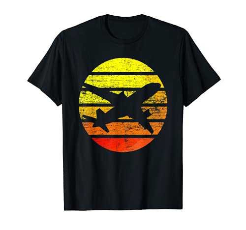 Retro Vintage Avión Avión Comercial Piloto Cargo Regalo Camiseta