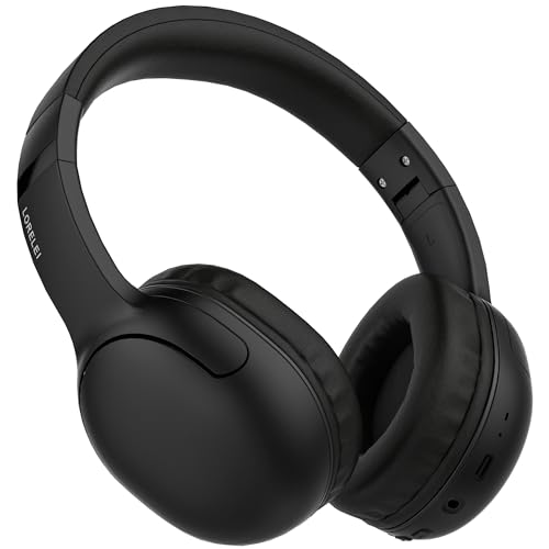 LORELEI B-E5 Kids Bluetooth Headphones, Wireless Headphones for Kids, Foldable 40H Playtime, Built-in mic, On Ear Headsets for Child/Teens/School/Tablet(Space Black)