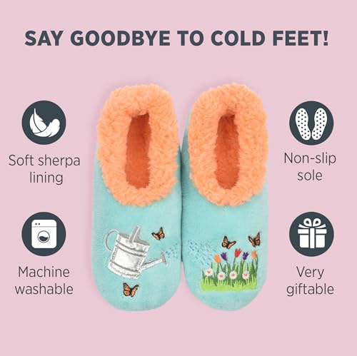 Image of Snoozies Slipper Socks -Funny Quote House Slippers for Women, Non-Slip Fuzzy
