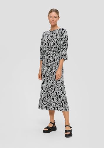Robe midi plissée raffinée s.Oliver au tombé fluide impeccable