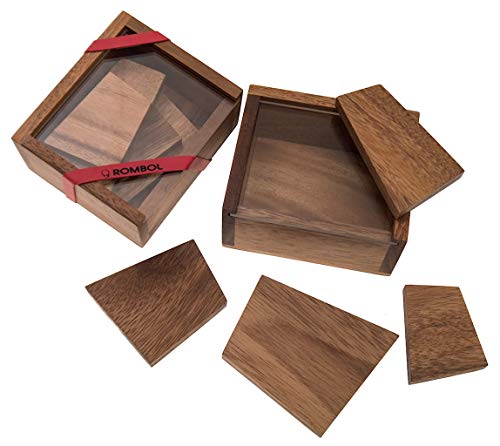 Preisvergleich Produktbild ROMBOL Pollys Steinplatten (Stewart T. Coffin, USA, 1993), Holzspiel, Denkspiel, Knobelspiel, Geduldspiel aus Holz