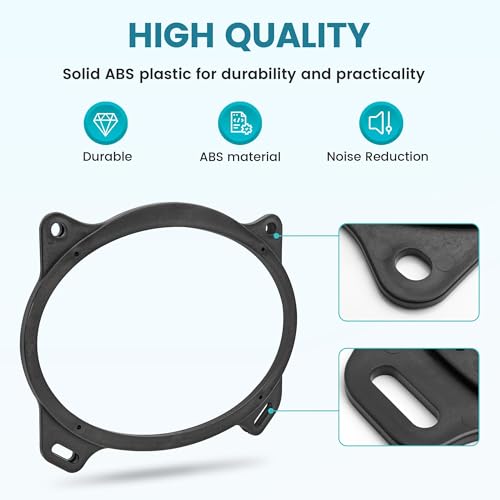 NuIth 6x9 inch Rear Deck Speaker Adapter Spacer Ring for Toyota Camry/Corolla/Yaris 2002-2013 Install Aftermarket Radio Speaker Mounting Bracket