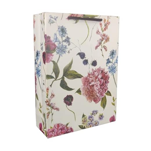 Arrow Paper Products Alekhya Design Paper Gift Bags for Return Gift, Small Presents, Weddings, Birthday, Holiday Presents, Multicolor(20.32 x 7.62 x 27.94 Cm, Pack of 10)