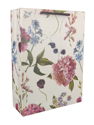 Image of Arrow Paper Products Alekhya Design Paper Gift Bags For Return Gift, Small Presents, Weddings, Birthday, Holiday Presents (20.32 X 7.62 X 27.94 Cm, Pack Of 20), Multi-Coloured