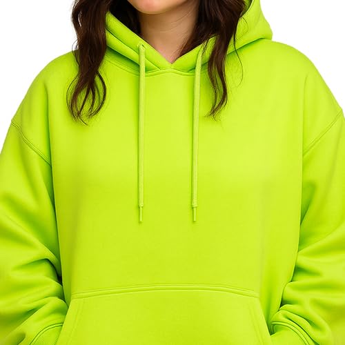 Image of RodZen Cotton Fleece Oversized /Loose Fit Hooded Sweatshirt Full Sleeves Solid Jumper Hoodie for Women /Girls