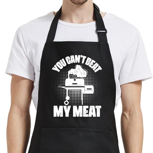 Oxpaynop Grilling Gifts for Men, Funny Aprons for Men Chef Cooking BBQ Grill, Gag Gifts for Men Dad Father, Husband Gifts from Wife for Birthday Anniversary Christmas