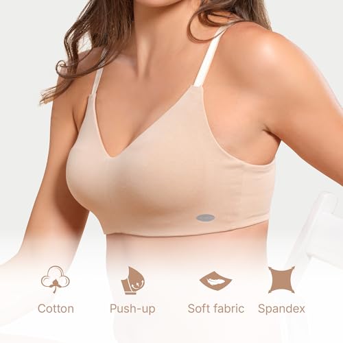 Image of Enamor Women's Everyday Cotton T-Shirt Bra - Non-Padded, Non-Wired, Full-Coverage, Pinch-Free, Ultra-Smoothing Design