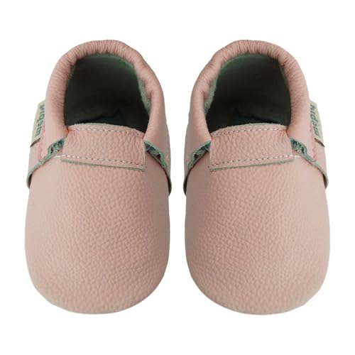 mepiq Leder Lauflernschuhe Krabbelschuhe für Baby Jungen Mädchen...