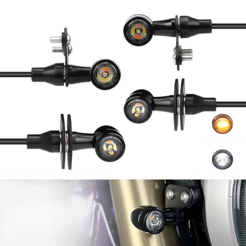 Clignotant pour moto LED multifonction feu stop et lampe de course E32 - 2