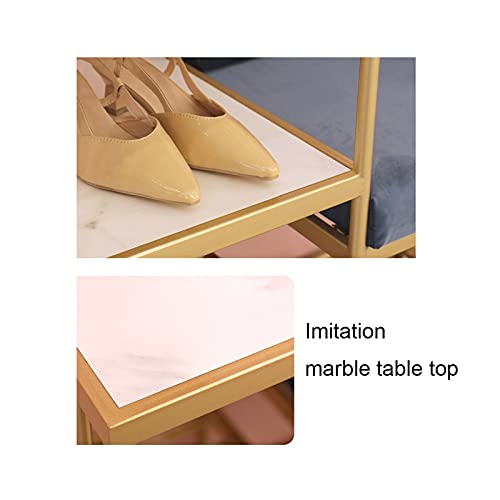 Repose-Pieds Ottoman Métal et étagère à chaussures créative - 5