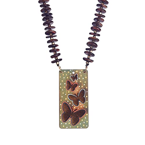 Image of AAKRITI ART CREATIONS Handcrafted Tribal & Brass Necklace Collection | Floral, Leaf & Elephant-Inspired Artisan Jewelry | Dhokra, Glass & Ethnic Statement Necklaces for Women