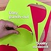 60 Pieces Apple Cutouts for Crafts and Classroom Decor, Red and Green Paper Shapes for Fall Projects, Back to School Displays, Bulletin Boards, Double Sided Cardstock, Made in USA #4