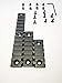 KE YANG Picatinny Rail Section for Keymod Handguard Mount Pack of 3 (5-slot,7-slot,13-slot)