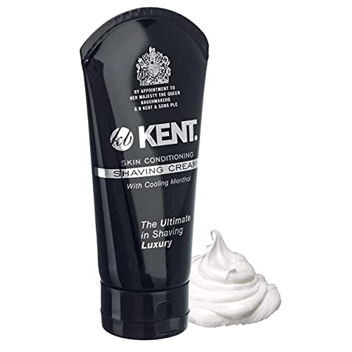 Image of Kent SCT1 Shaving Cream Tube for Smooth Cooling Menthol Shave Cream, No More Nicks, Cuts or Razor Burn, Perfect Size for Travel or Home, Great for Sensitive Skin and all Skin Types
